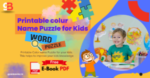 Printable Color Name Puzzle For Kids